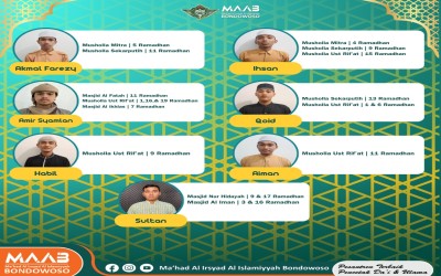 “Hiasi Ramadhan  Mahad Al Irsyad Al islamiyyah Bondowoso, Sebar Santri Untuk Menjadi Imam Tarawih dan Qultum di 17 Masjid di Jawa Timur”