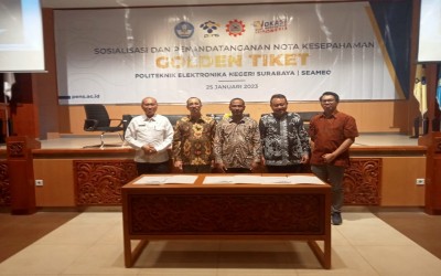 Madrasah Aliyah Al Irsyad Al Islamiyyah Bondowoso, Tanda Tangani Nota Kesepakatan Golden Tiket, Dengan Politeknik Elektronika Negeri Surabaya (PENS) dan SEAMEO.
